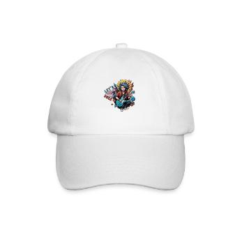 Let's Rock - Baseball Cap - white/white - Front