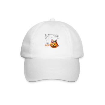 Halloween : Bonbons ou friandise - Casquette classique - blanc/blanc - Devant