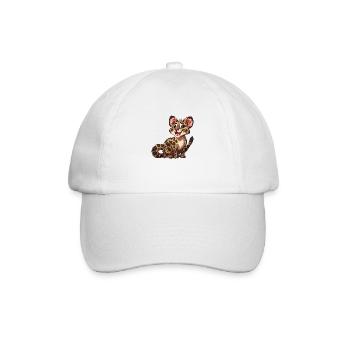 Playful young leopard look - Baseball Cap - white/white - Front
