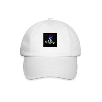 DJ Chat Scratch - Baseballkappe - Weiß/Weiß - Vorne