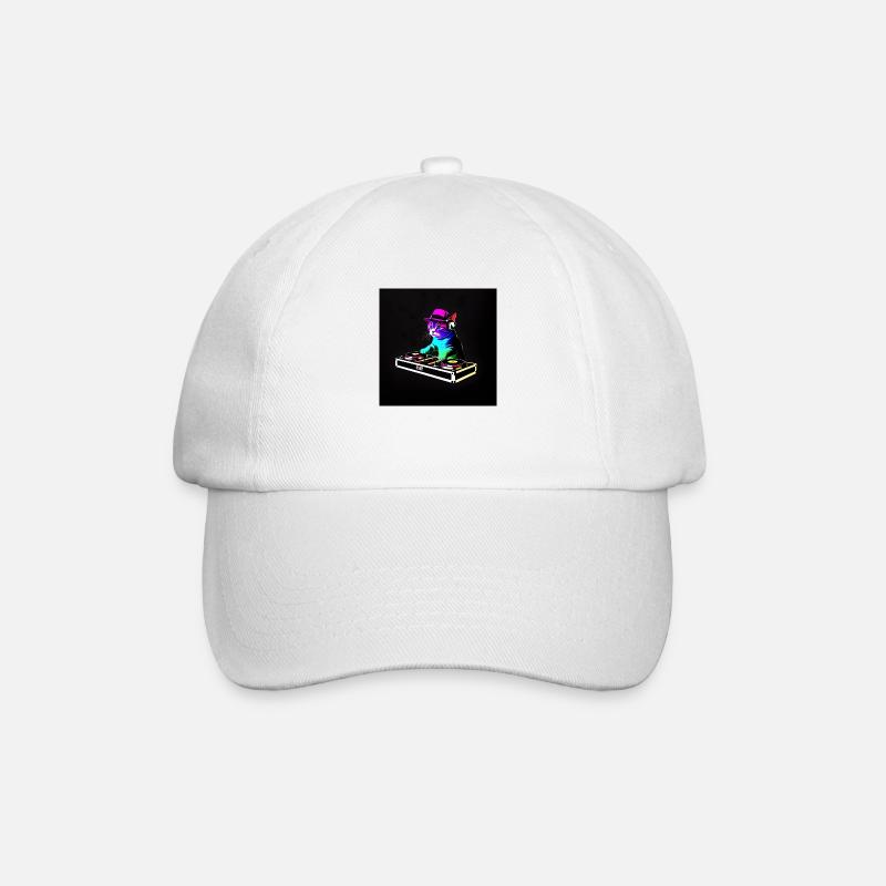 DJ Chat Scratch - Baseball Cap - white/white