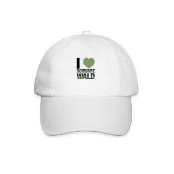 I LOVE Schwarzwald - Baseballkappe - Weiß/Weiß - Vorne