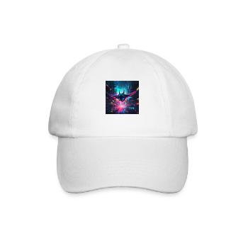 Neon Manta Rochen - Baseballkappe - Weiß/Weiß - Vorne