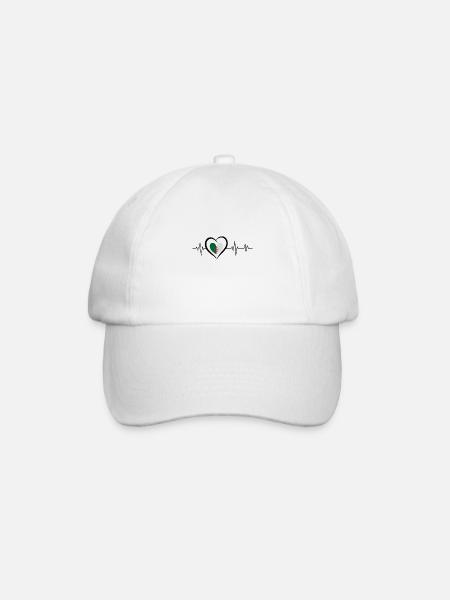 battement de cœur Algérie - Casquette classique - blanc/blanc