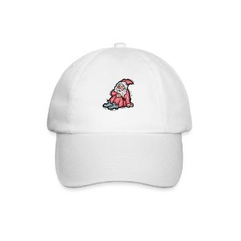 Weihnachtsmann - Baseballkappe - Weiß/Weiß - Vorne