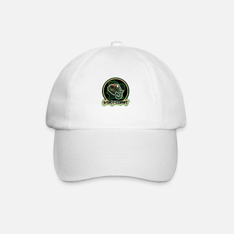 Côte d'Ivoire - Casquette classique - blanc/blanc