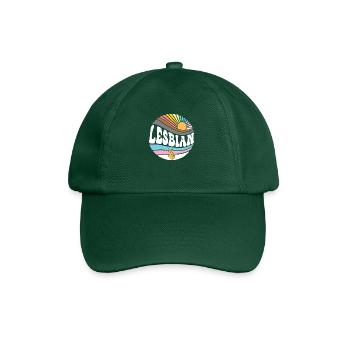 Groovy LGBT Gay Rights Pride - Vintage Lesbienne - Casquette classique - vert bouteille - Devant