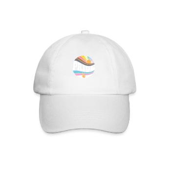 Groovy LGBT Rights Pride - Vintage Gay Lesbienne - Casquette classique - blanc/blanc - Devant