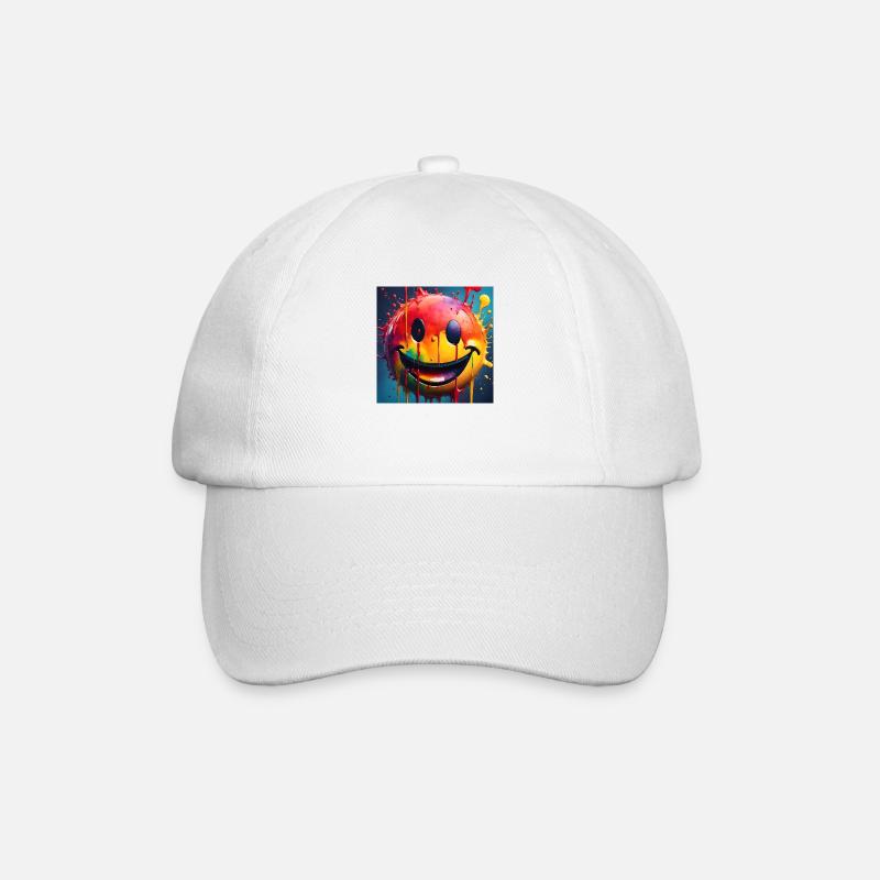 Smile - Baseballkappe - Weiß/Weiß