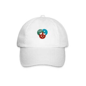Oh ja, Schmetterling - Baseballkappe - Weiß/Weiß - Vorne