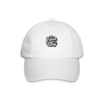 back to school - Baseball Cap - white/white - Front