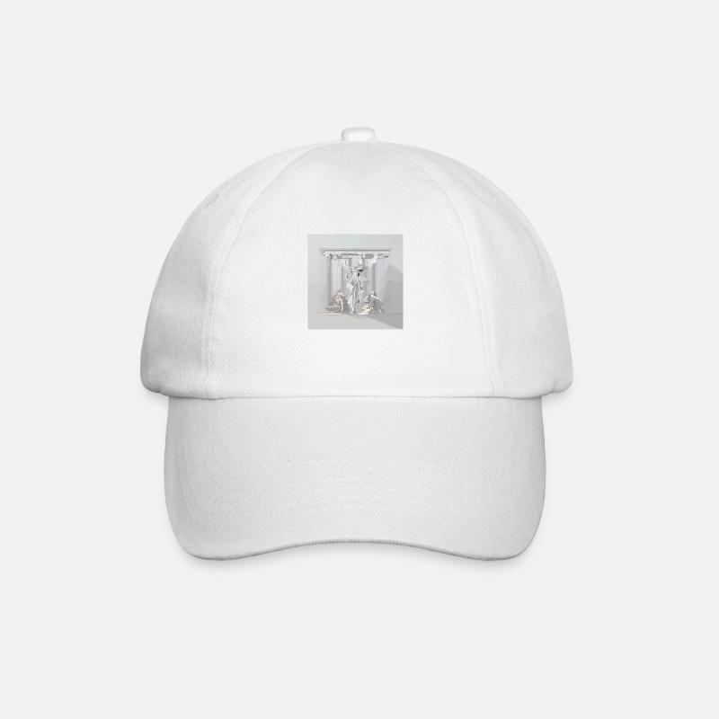 Minimalismus x Mythologie - Baseballkappe - Weiß/Weiß