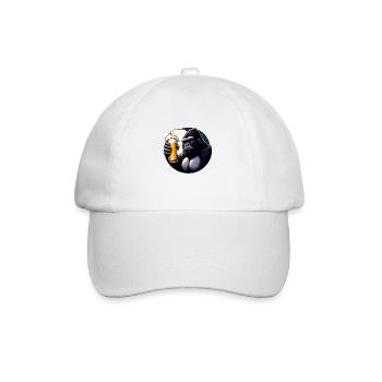 Beer and Big Monkey - Baseball Cap - white/white - Front