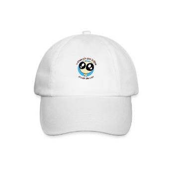 Chaton aux yeux très kawaii - Casquette classique - blanc/blanc - Devant