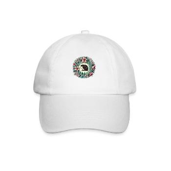 Igel - Baseballkappe - Weiß/Weiß - Vorne