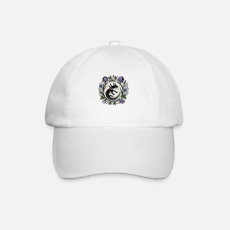 Axolotl - Baseballkappe - Weiß/Weiß