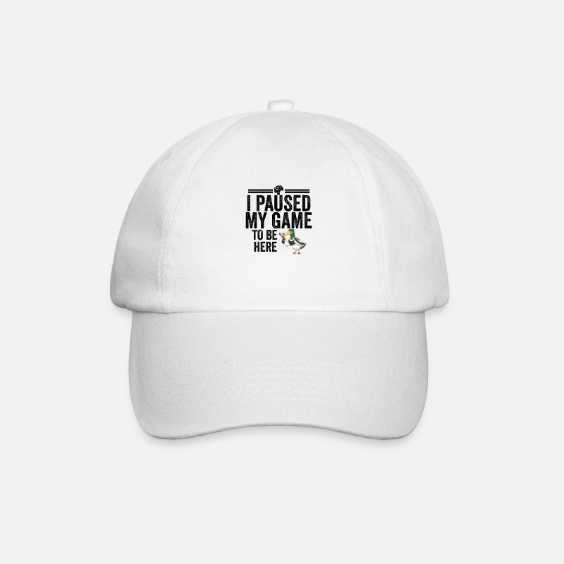 Fun Gift for Gamer Gaming Video Games - Baseball Cap - white/white