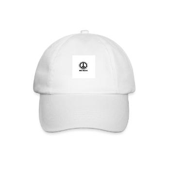 No War - Baseballkappe - Weiß/Weiß - Vorne