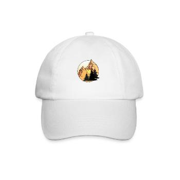 J’aime les montagnes-les vues sur les montagnes- les sommets des montagnes - Casquette classique - blanc/blanc - Devant