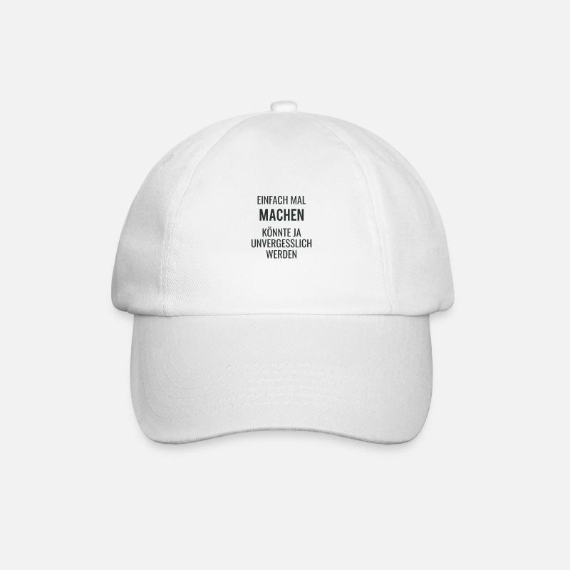 Einfach Mal Machen - Baseball Cap - white/white