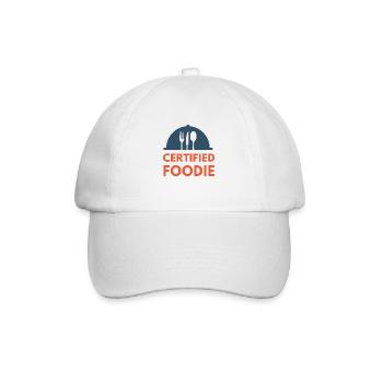Food Lover Food Foodie certifié - Casquette classique - blanc/blanc - Devant