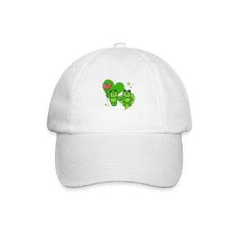 Frogs in Love - Baseball Cap - white/white - Front