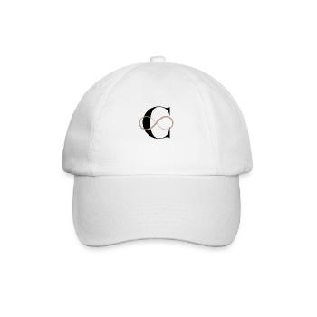 Infinite letter c - Baseball Cap - white/white - Front