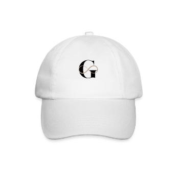 Infinite letter g - Baseball Cap - white/white - Front