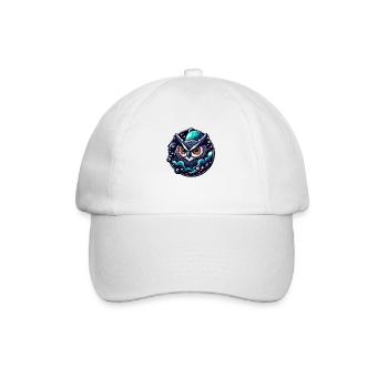 Himmlische Eule - Baseballkappe - Weiß/Weiß - Vorne
