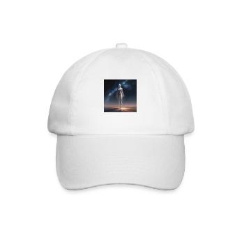 Interstellarer Wanderer - Baseballkappe - Weiß/Weiß - Vorne