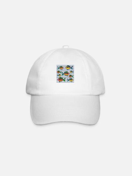 Peces - Gorra béisbol - blanco/blanco
