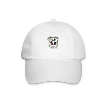 Panda - Complètement détendu - Casquette classique - blanc/blanc - Devant