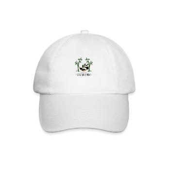 Ganz entspannt - Panda - Baseballkappe - Weiß/Weiß - Vorne