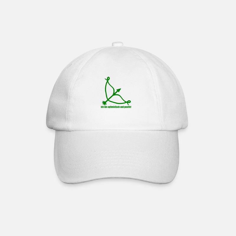 Sternzeichen Schütze - Baseballkappe - Weiß/Weiß