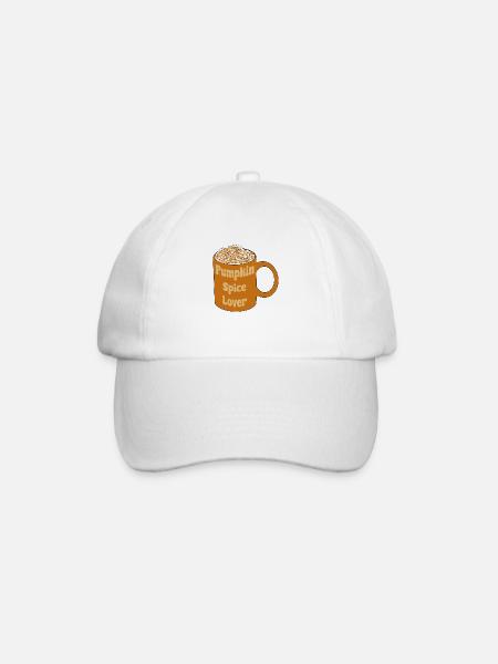 Pumpkin Spice Lover - Baseballkappe - Weiß/Weiß
