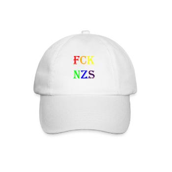 fcknzs - Baseballkappe - Weiß/Weiß - Vorne