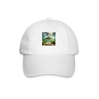 Fish, perch - Baseball Cap - white/white - Front