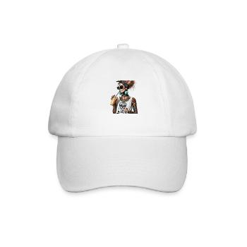 Mombie Mädchen T-Shirt Shirt Sarkasmus - Baseballkappe - Weiß/Weiß - Vorne