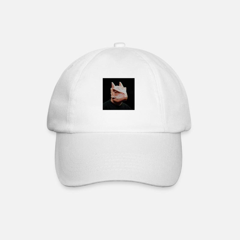 Retro Dinosaur - Baseball Cap - white/white