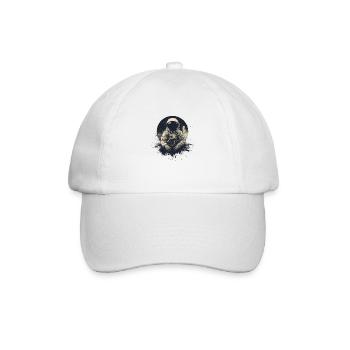 Astronaut on the Moon - Baseball Cap - white/white - Front