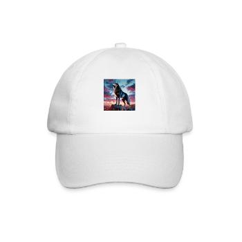 Coucher de soleil loup - Casquette classique - blanc/blanc - Devant