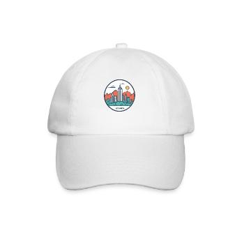 Atlanta Georgia Geschenk Geschenkidee - Baseballkappe - Weiß/Weiß - Vorne