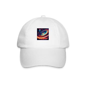 Vibrant Cosmic Exploration - Baseball Cap - white/white - Front