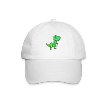 Dinosaure T-Rex - Casquette classique - blanc/blanc - Devant