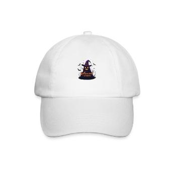 Conception de la saison d’Halloween – Evil Jack-o'-Lantern Wit - Casquette classique - blanc/blanc - Devant