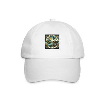 Live for the Journey - Baseball Cap - white/white - Front