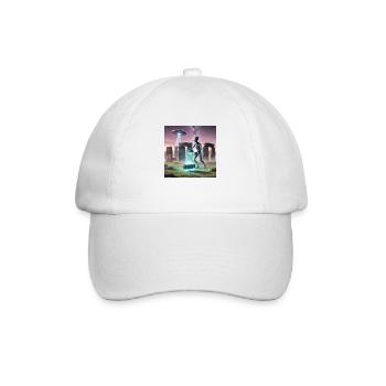 Alien baut Stonehenge - Baseballkappe - Weiß/Weiß - Vorne