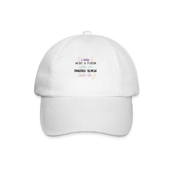 I am - dark - Baseball Cap - white/white - Front