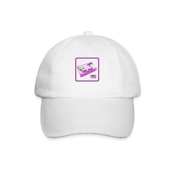 Cassette Rétro Love - Version Rose - Casquette classique - blanc/blanc - Devant
