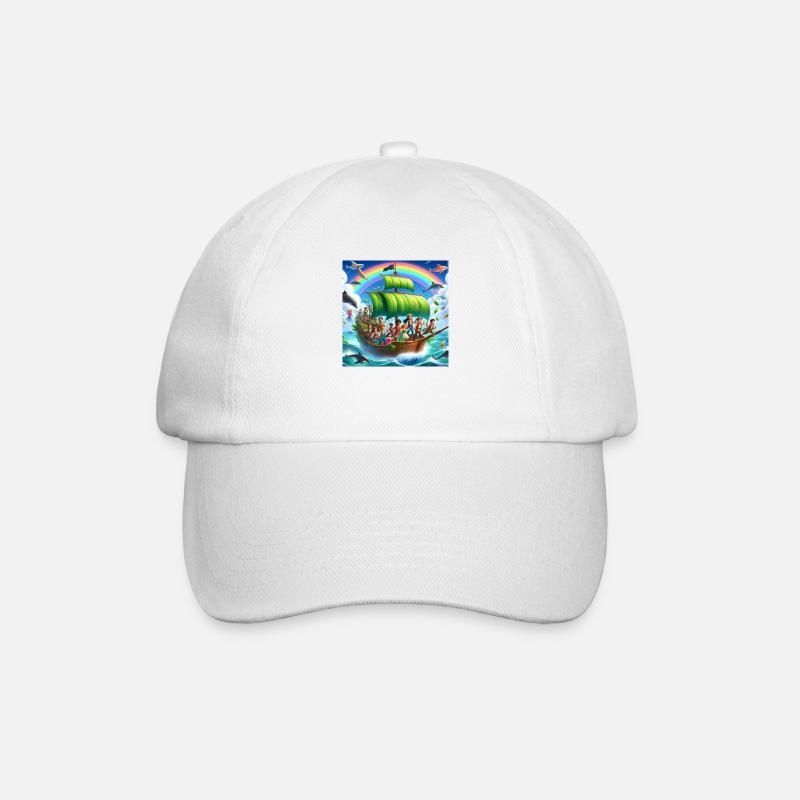 Farbenfrohe Kollektion - Baseballkappe - Weiß/Weiß